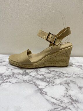 Life Stride Women's tango 2 Nude Espadrille Wedge Sz 9M